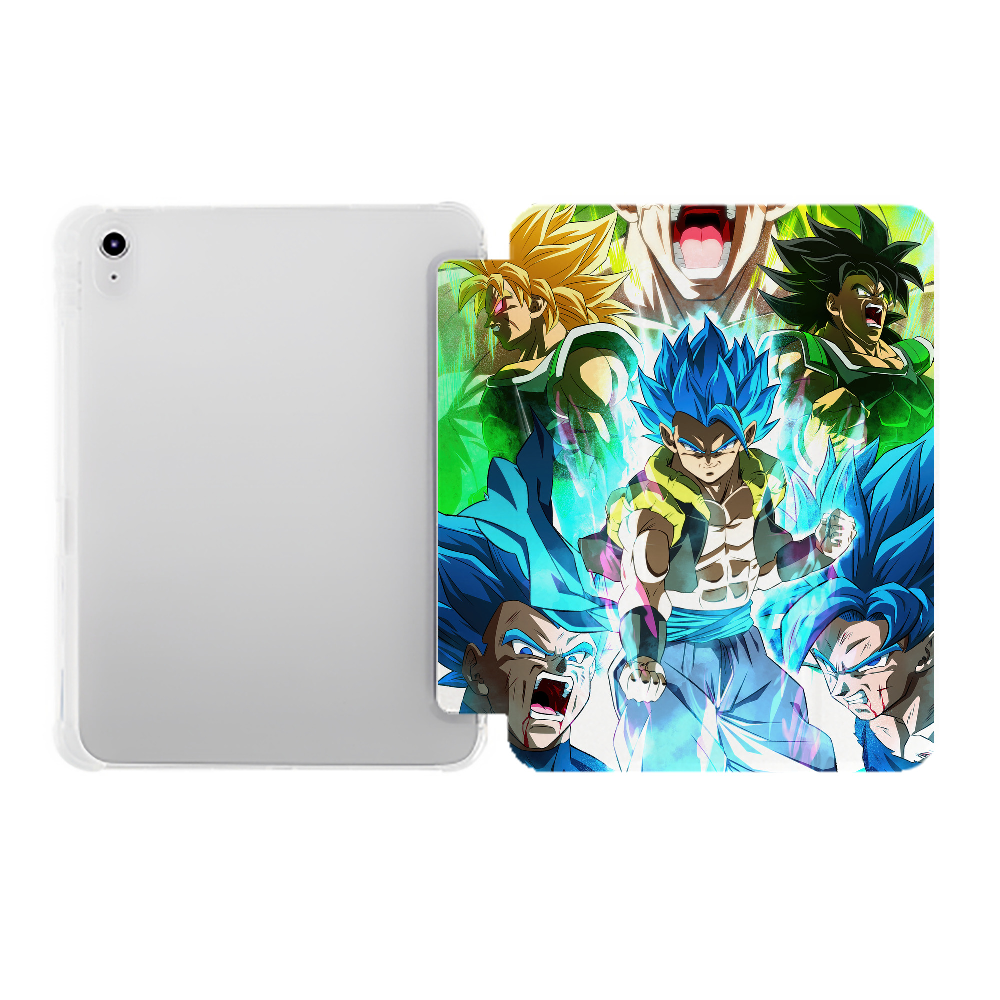 （画像用） ドラゴンボール DRAGON BALL IPad ケース ペン収納付き 三つ折りスタンド PUレザー×シリコン 対応機種9.5/10.5/10.9インチ